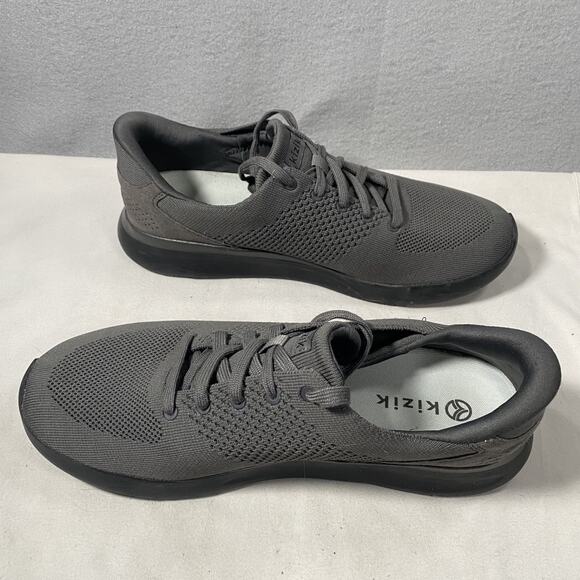 Kizik Lima Handsfree Gray Knit Lace Up Shoes Sneakers Mens 11 / Womans 12.5 - Picture 5 of 8